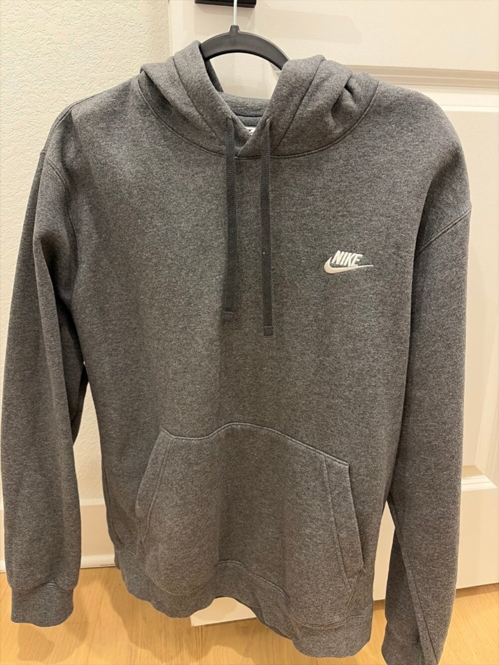 Nike Club Fleece Pullover Hoodie Men's L Dark Grey